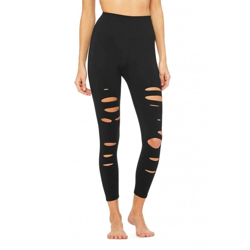Спортивные леггинсы женские Alo Yoga Ripped Warrior - Boxette Shop